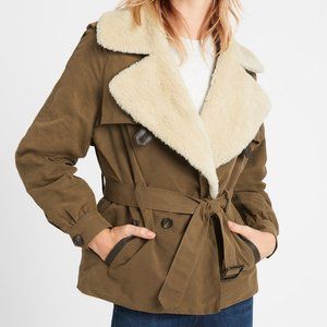 Banana Republic Heritage Shearling-Collar Jacket